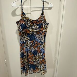 Blue Floral Originality Dress